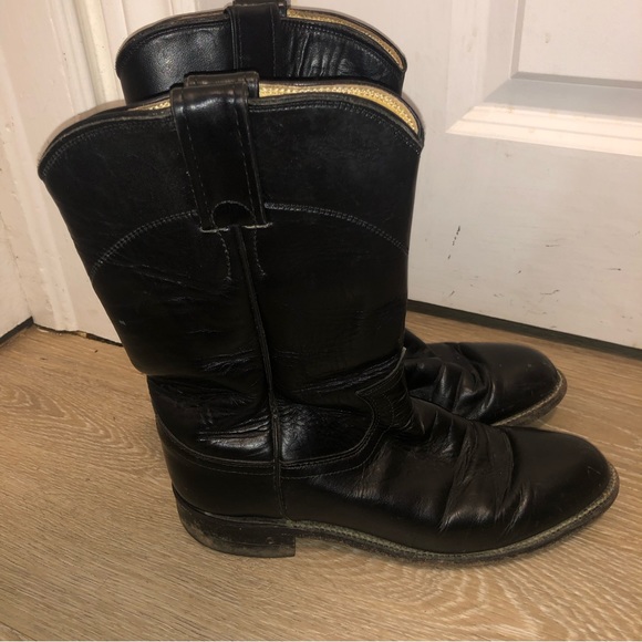 Justin mens cowboy rodeo boots size 6 - Picture 1 of 9